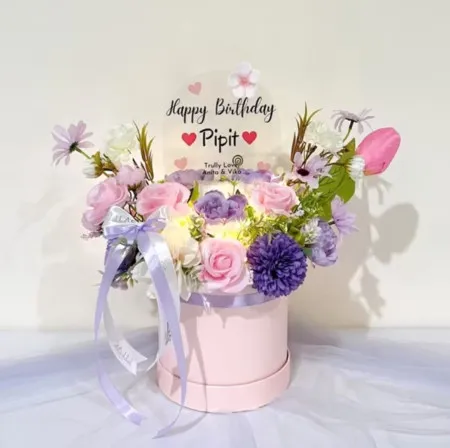 Bloom Box Akrilik Ucapan Ulang Tahun Bengkayang